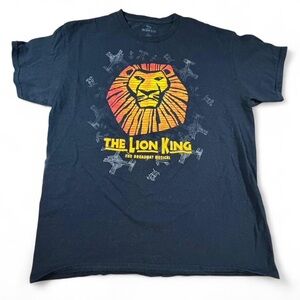 Disney Black The Lion King The Broadway Musical Cotton Shirt side large